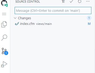 Commit changes within the Codespaces UI